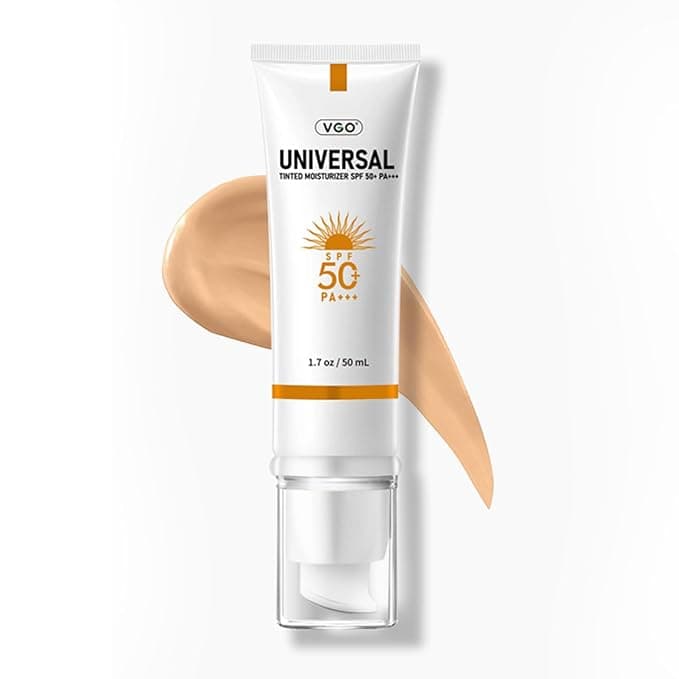 VGO Tinted Sunscreen for Face SPF 50 — Hydrating, Non-Sticky, Travel Size