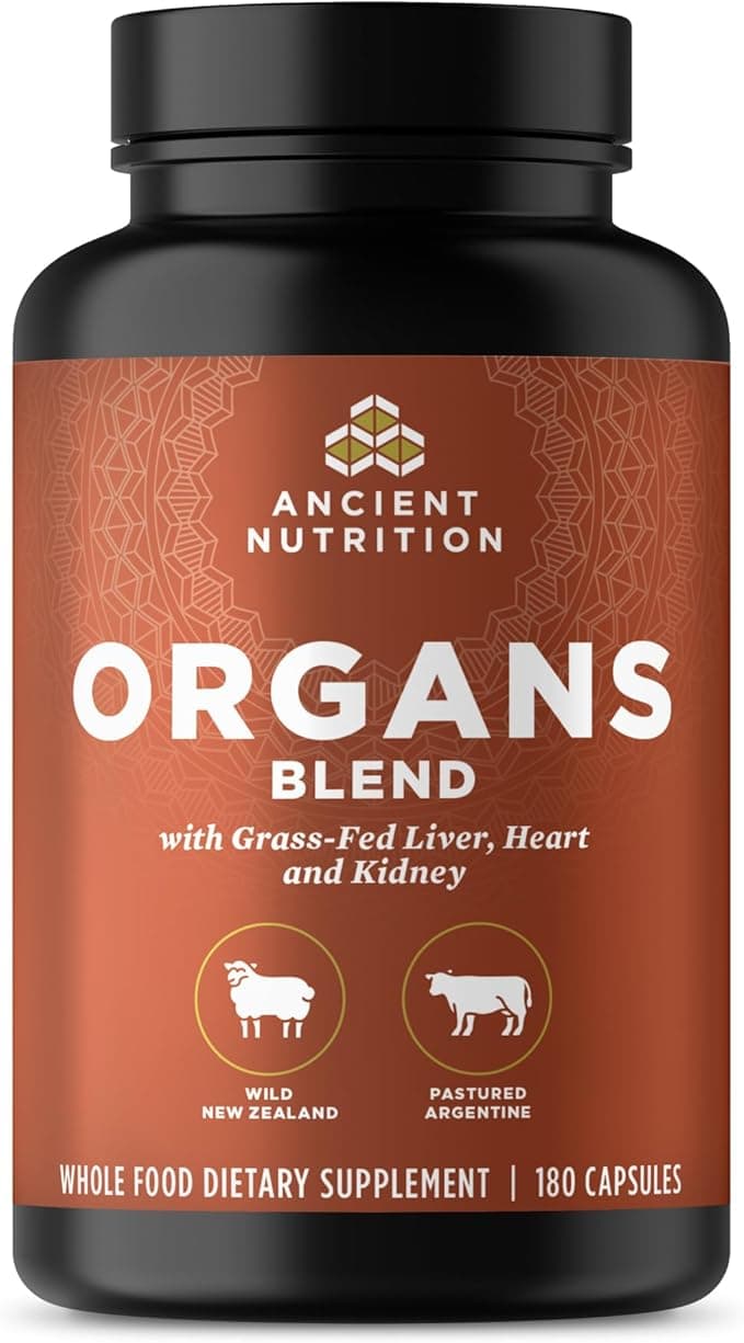 Ancient Nutrition Organ Supplements, Grass-Fed and Wild Organ Complex