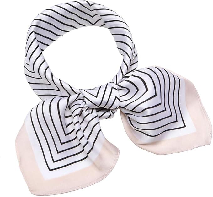27″ Silk-Feeling Medium Square Satin Head Scarf — Classic Fashion Neck Scarf
