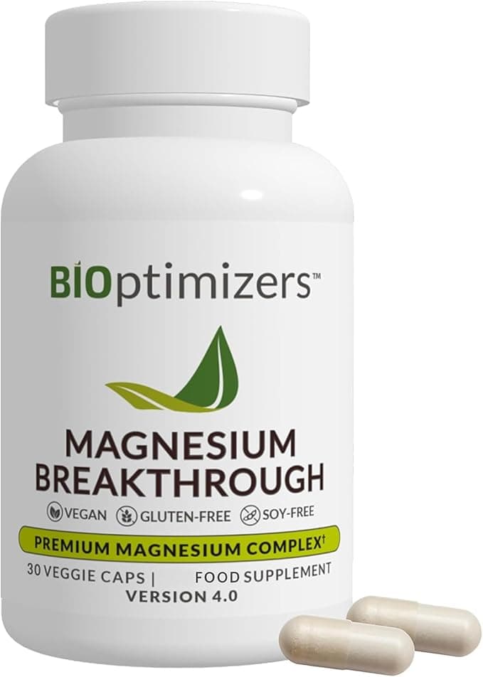BIOptimizers Magnesium Breakthrough Supplement with 500mg – 7 Forms of