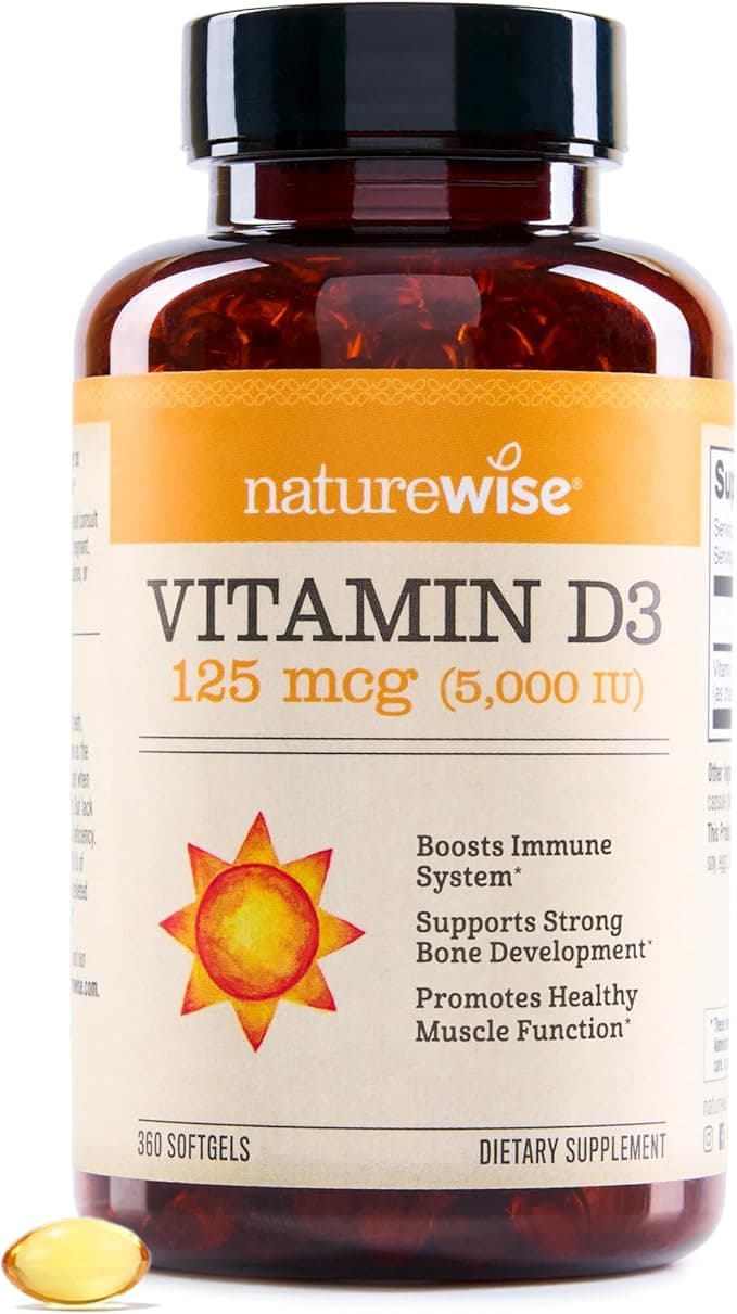 NatureWise Vitamin D3 5,000 IU in Organic Olive Oil