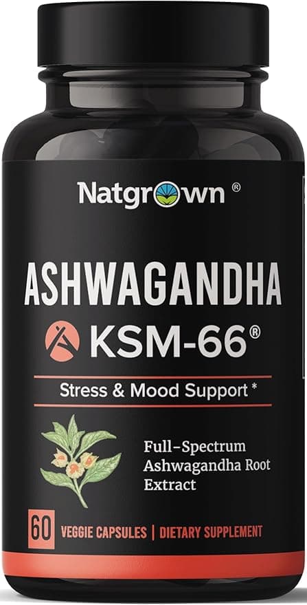 Natgrown Ashwagandha KSM-66 600mg — Organic Stress and Mood Support