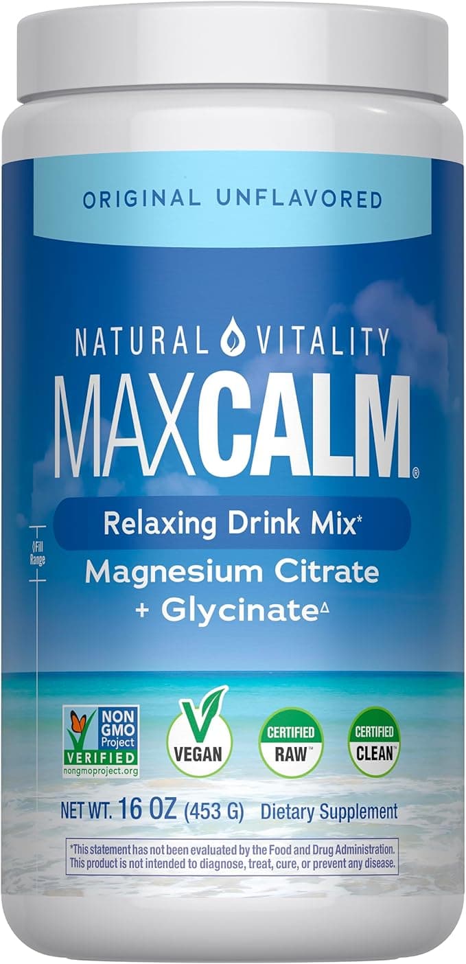 Natural Vitality Calm, Magnesium Supplement, Anti-Stress Drink Mix Pow