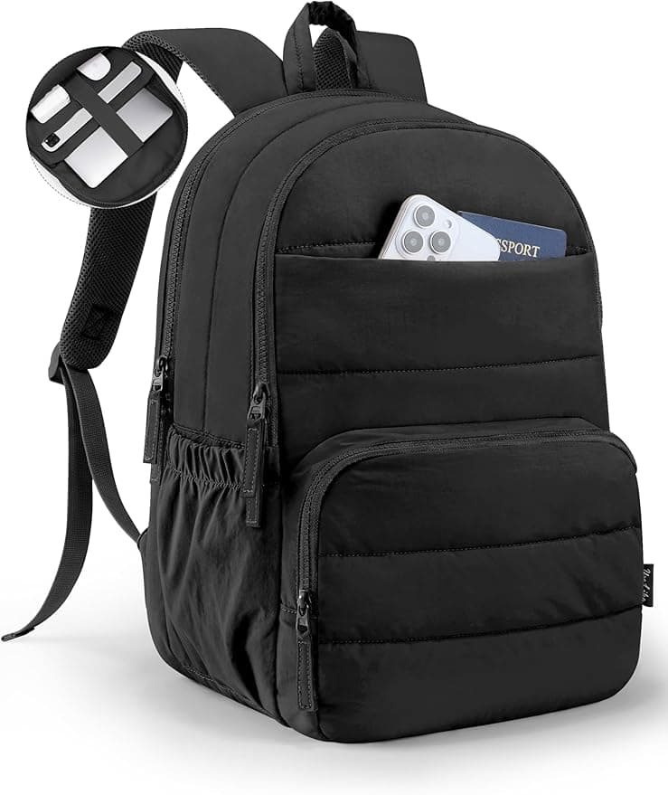 Quilted Women's Travel Laptop Backpack