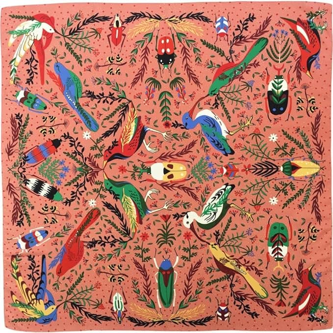 Julunar Silk-Like 35″ Square Hair Wrap Satin Scarf — Large Format