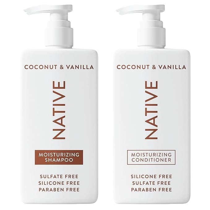 Native Coconut & Vanilla Shampoo and Conditioner, Sulfate-Free