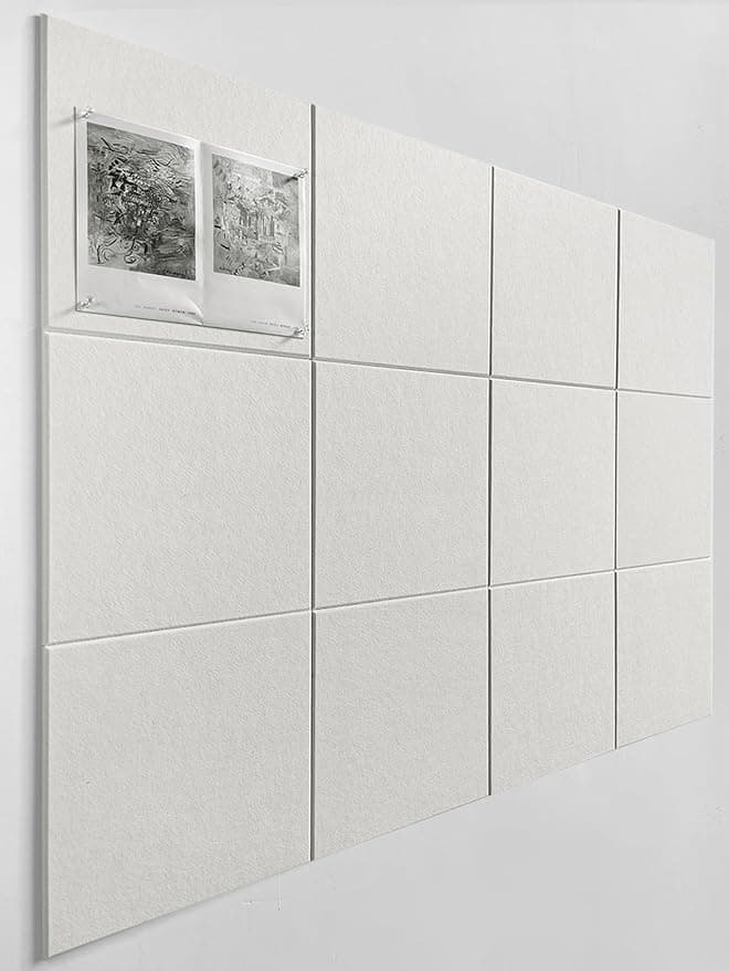 Felt Wall Tiles, 12-Pack Bulletin Board Tiles for Home and Classroom