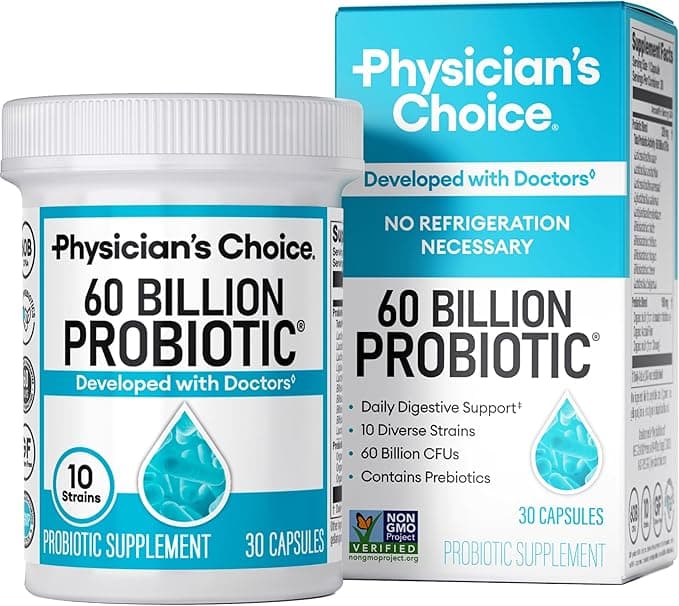 Physician's CHOICE Probiotics 60 Billion CFU (10 Strains)