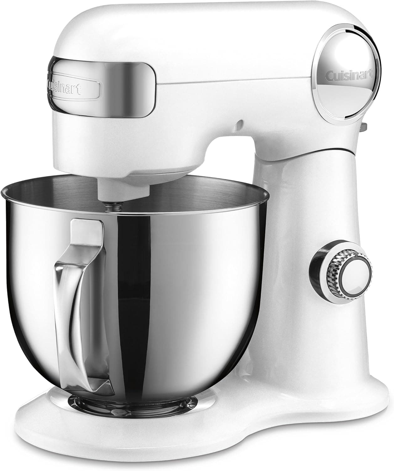 Cuisinart Precision Master 5.5 Quart Stand Mixer SM-50, White Linen