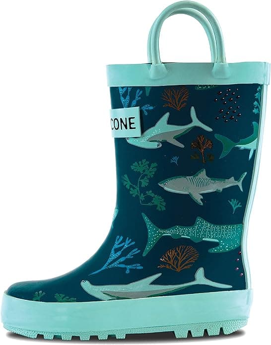 LONECONE Kids Rain Boots — Waterproof Rubber Boots with Fun Patterns