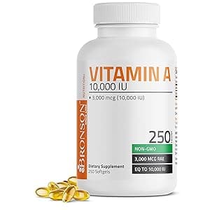 Bronson Vitamin A 10,000 IU Natural Beta-Carotene