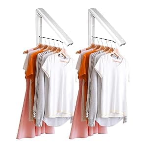 InstaHanger Wall-Mounted Clothes Drying Rack 2-Pack