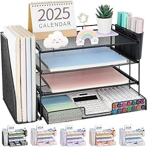 OPNICE Desk Organizer 4-Tier Desktop File Organizer