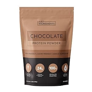 JUST INGREDIENTS Chocolate Protein Powder Grass-Fed