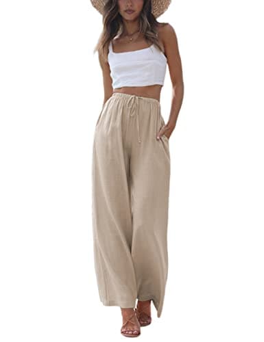 Faleave Flowy Wide Leg Beach Trousers