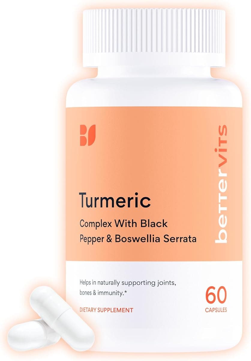 Bettervits Turmeric Curcumin with Black Pepper & Boswellia
